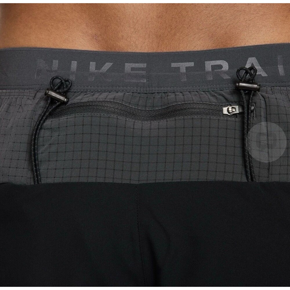 Mens Size M Nike Trail Second Sunrise 5" ADV Running Shorts Black HJ3572-010 NEW - Picture 14 of 16